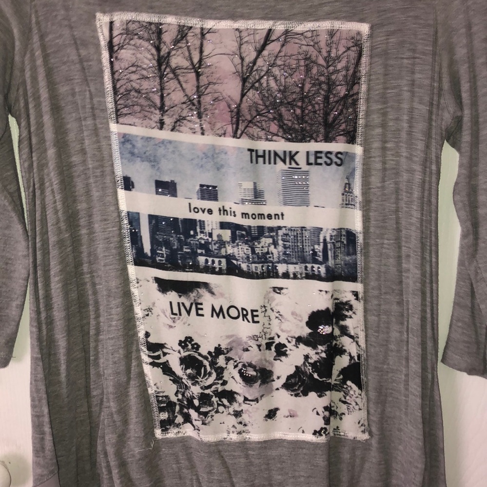 Grey sparkly Cato fashions shirt (never worn)
